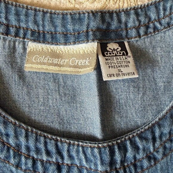 VINTAGE Coldwater Creek Denim Dress - Picture 5 of 5